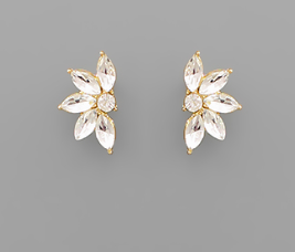 Demi Earrings Gold/Clear