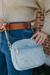 Denim Quilted Purse