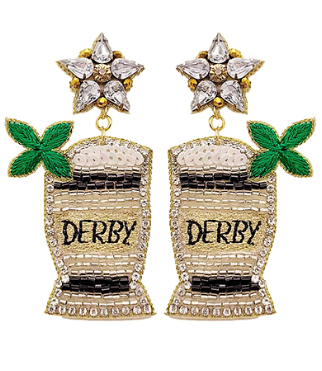 Derby Mint Julep Earring