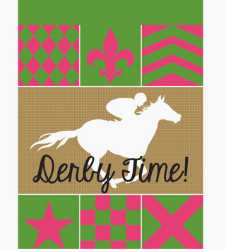 Derby Silks Garden Flag