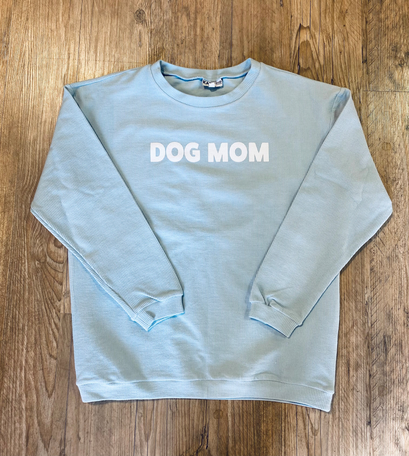 Dog Mom Corded Sweatshirt