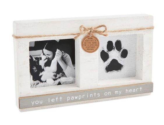 Dog paw clearance print photo frame