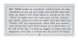 Dog Taught Me Block Sign