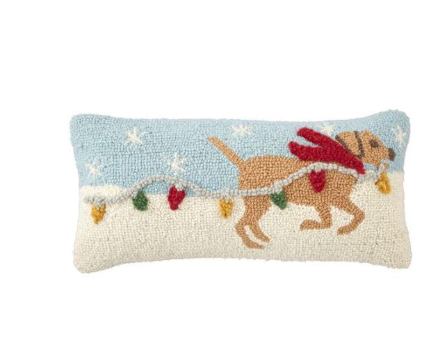 Dog With Lights Hook Pillow