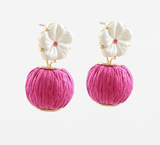 Draiya Earrings Fuchsia
