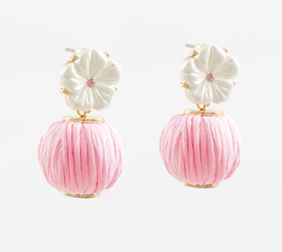 Draiya Earrings Pink