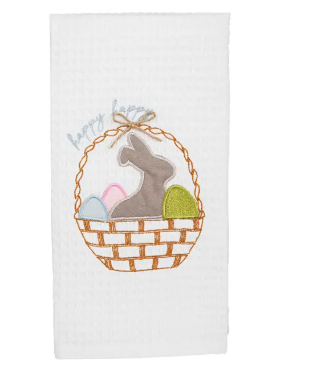 Easter Basket Waffle Towel