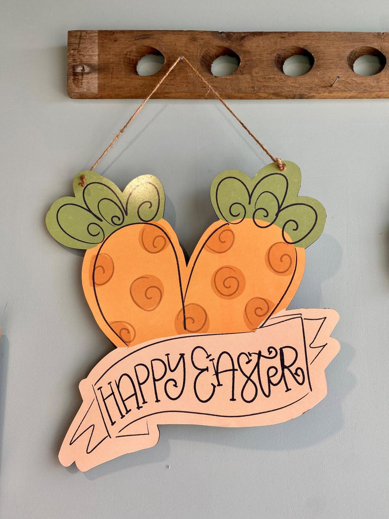 Easter Carrots Door Hanger