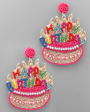Eat Your Cake Earrings Pink