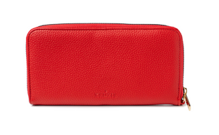 Eclipse Zip- Around Clutch Red