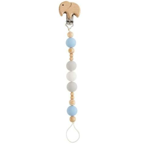 Elephant Wooden Pacy Clip