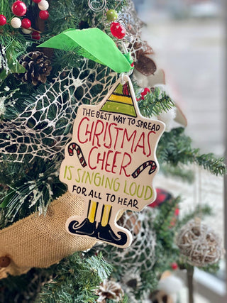 Elf Christmas Cheer Ornament