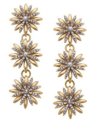 Elsa Pave Flower Earring