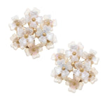 Esme Pearl Flower Stud