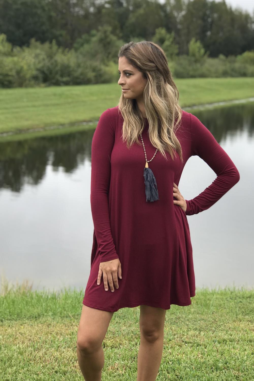 long sleeve bamboo dress long sleeve bamboo dress Night Lillies Bamboo Butterfly Sleeve Bamboo Dress with Pockets XS