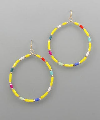 Yellow Bead Hoop