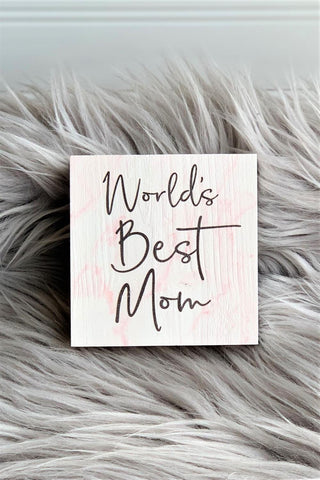 World's Best Mom Box Sign