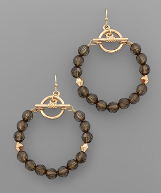 Black Toggle Hoop