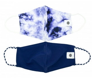 Indigo TieDyePomchie Face Mask