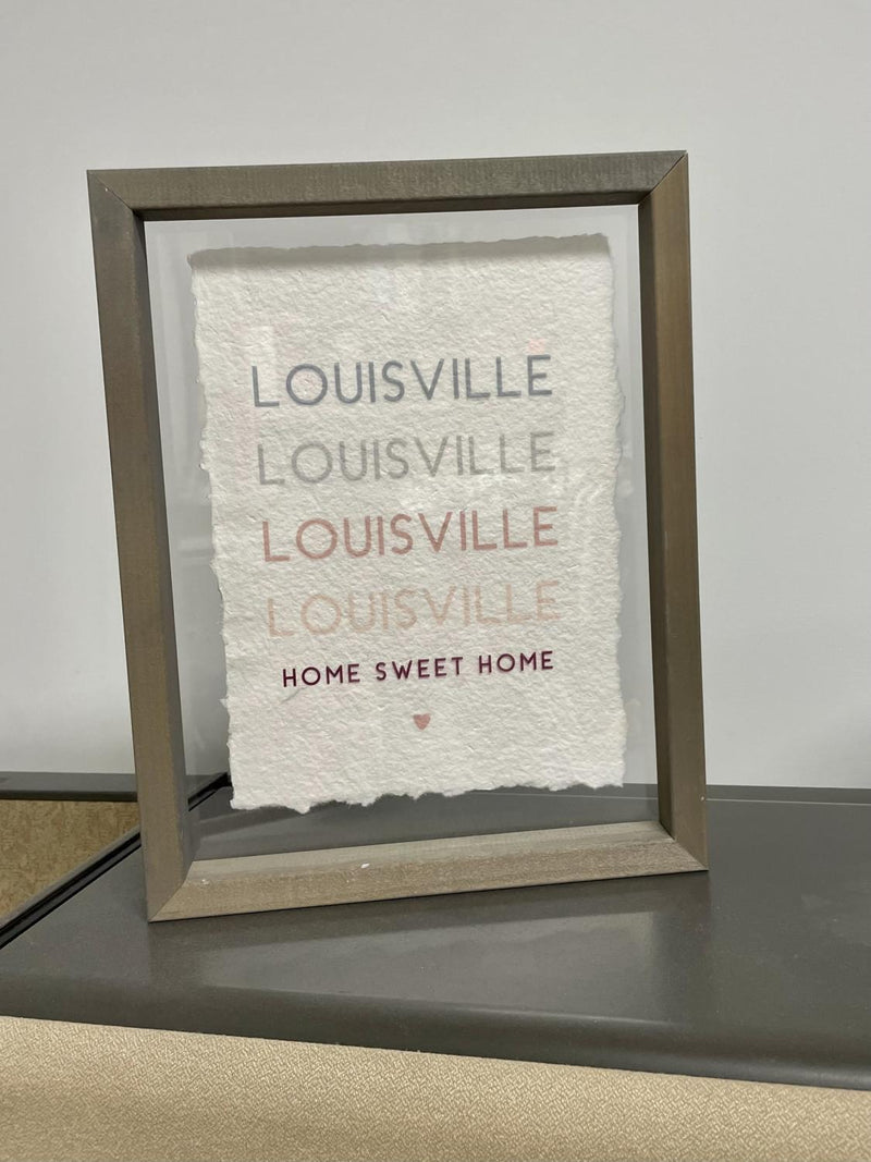 Louisvill Repeated Framed Sign