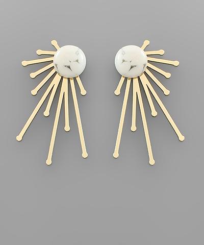 Stone & Multi Bar Earring Howl