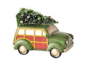 Truck With Tree Figurine
