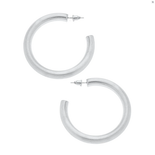 Silver Isla Hoop
