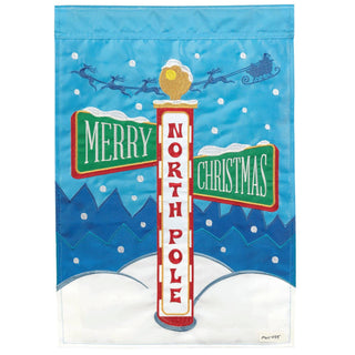 North Pole Garden Flag