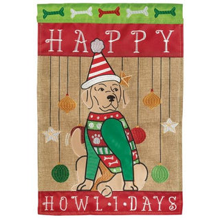 Happy Howlidays Garden Flag
