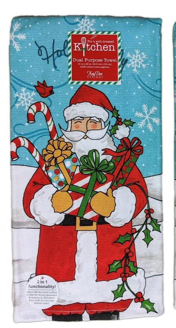 Holly Jolly Santa Towel
