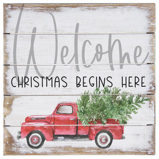Welcome Truck Sign