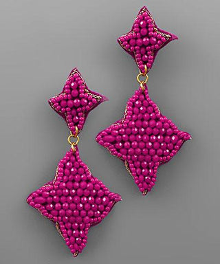 Fuchsia Arabesque Earring