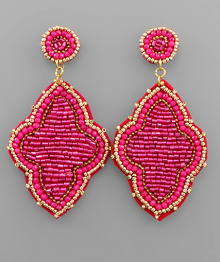 Fuchsia Arabesque Earring