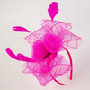 Hot Pink Feather Fascinator