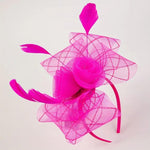 Hot Pink Feather Fascinator