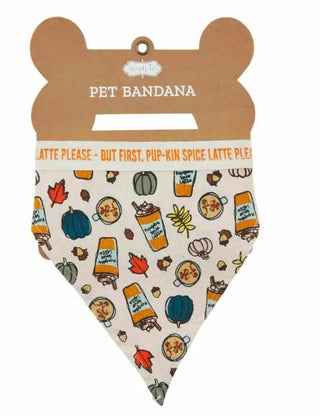 Fall Latte Dog Bandana