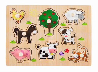 Farm Knob Wood Puzzle