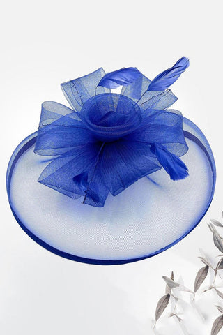Royal Feather Mesh Fascinator