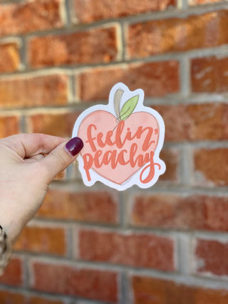 Feeling Peachy Sticker