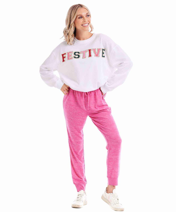 Festive Patch Sweatshirt