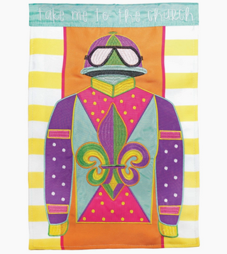 Field Jockey Silk Garden Flag