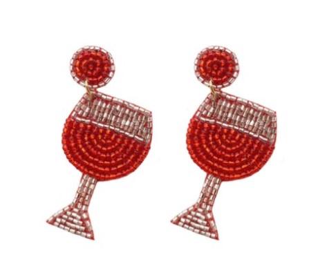 Fine Like Red Wine Earrings