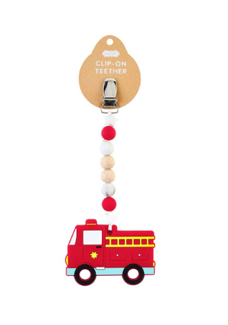 Fire Truck Clip Teether