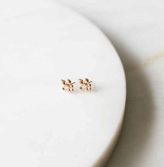 Fleur De Lis Earrings Gold