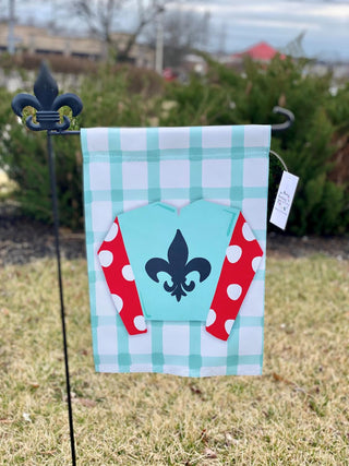 Fleur De Lis Silk Garden Flag