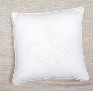 Fleur de Lis Embrodered Pillow