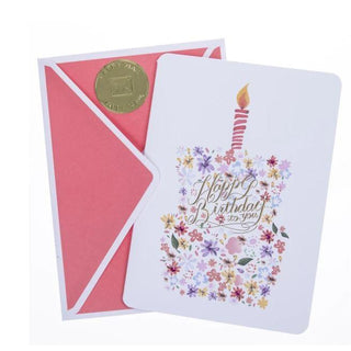 Floral Cake Birthday Card