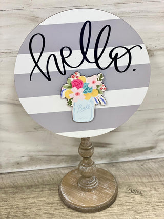 Floral Mason Jar 5" Attachment