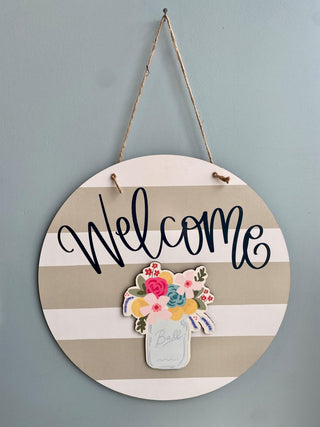 Floral Mason Jar 8" Attachment