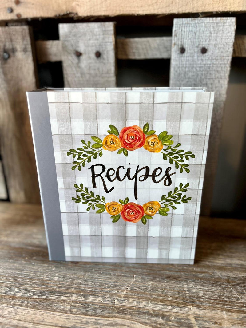 Floral Recipe Binder